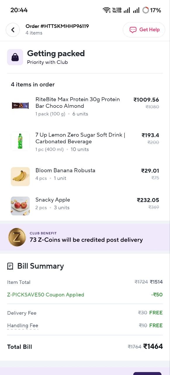 Receipt photo